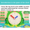 7 in 1 Montessori Wooden Toys Kids Clock Wooden Toy for 3 Year Olds
