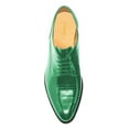 thumbnail image 3 of YDN Women Pointed Toe Lace up Oxford Shoes Comfortable Chunky Block low Heels Work Daily Dress Pumps Size 7 Green, 3 of 3