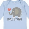 thumbnail image 4 of Inktastic Grandchild Loved by Oma Boys or Girls Long Sleeve Baby Bodysuit, 4 of 5