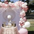 thumbnail image 4 of YANSION Pink Balloon Garland, Light Pink and White Balloon Arch Kit with Pink Confetti Matte Rose Gold Balloons Party Decorations for Girls Women Birthday Wedding Baby Shower, 4 of 7