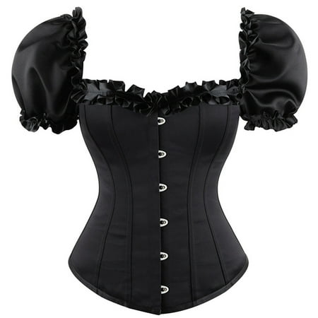 Fesfesfes Corsets For Women Overbust Court Shapewear Bustier Lingerie Top Gothic Shapewear Sexy Underwear Under $10