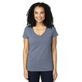 thumbnail image 1 of T-Shirt à Manches Courtes Col en V pour Femmes - Marine Chiné - 2TG, 1 of 3