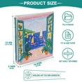thumbnail image 3 of FORMRS 3 Ring Binder 1.5 inch with Pockets Set of 2 Clip Board 200 Sheets Capacity, Green Seaside, 3 of 8