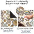 thumbnail image 4 of Boho Inspired Large Anti-Slip Rubber Mat for Game Tables 31.5 Inch Square Mahjong Cover with Quiet Design for Tile Play Cards and Family Game Nights, 4 of 7