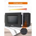 thumbnail image 3 of COMMERCIAL CHEF Microondas de 0.7 pies cúbicos con 10 niveles de potencia, microondas de 700 W con pantalla digital, microondas de encimera con cerradura de puerta de seguridad para niños, programable, 3 of 5