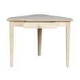 HomeStock Corner Computer Desk with Solid Parawood Construction and ...