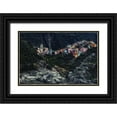 thumbnail image 1 of Flour, Piet 18x13 Black Ornate Wood Framed with Double Matting Museum Art Print Titled - village on the rocks, 1 of 4