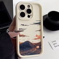 thumbnail image 3 of Funda de teléfono para iPhone 16 15 14 13 12 11 Pro Max XS XR X 12 7 8 Plus Funda Paisaje Montaña Nube Silicona Funda a prueba de golpes, 3 of 5