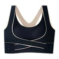 thumbnail image 2 of CAICJ98 Bras For Women Sports Bra for Women, Flow Y Back Strappy Sports Bras M Support Yoga Gym Top with Removable Pad Black,3XL, 2 of 5
