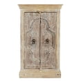 Vintage Carved 2 Doors Upcycled 48 in. Rustic Cabinet | Rustic Handmade ...