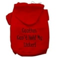 thumbnail image 1 of Can't Hold My Licker Screen Print Pet Hoodies Red Size Sm (10), 1 of 1