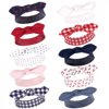 Hudson Baby Infant Girl Cotton Headbands 10pk, Cherries 10-Pack, 0-24 Months