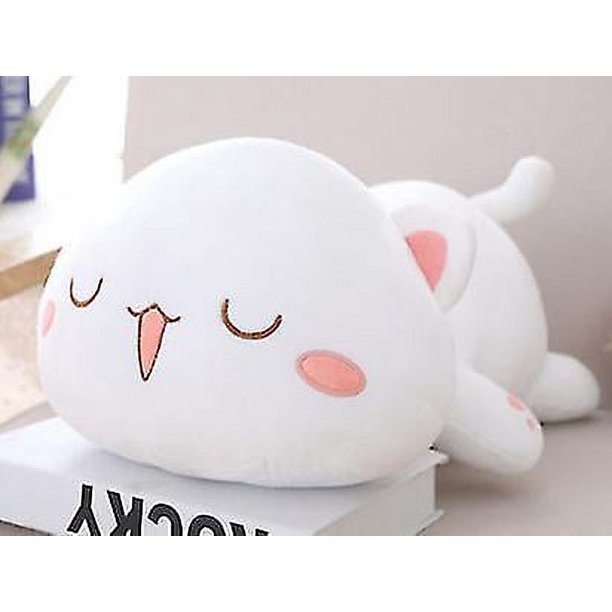 Muñeco de gato de 30cm para niña, muñeco de peluche súper suave, cama para niño, almohada para dormir, súper lindo