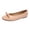 Pink, variant on Women Round Toe Ballet Flats Solid Color Bow Decor Comfy Walking Shoes