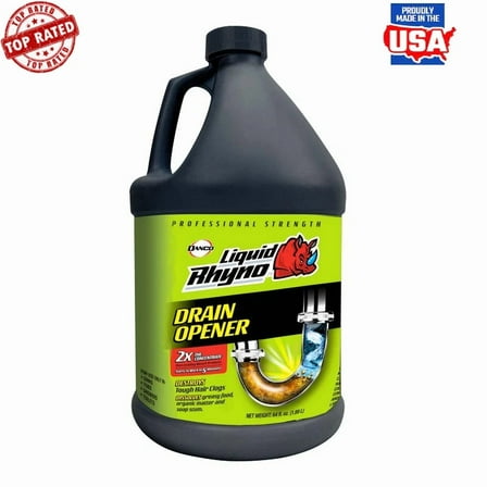 Powerful Liquid Drain Opener Clog Remover Hair Food Soap Scum 62Oz 4 Treatments