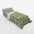 thumbnail image 3 of Ambesonne Exotic Bedding Set 4 Pcs, Vivid Floral Parrots, Queen, Ivory and Multicolor, 3 of 3