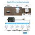 thumbnail image 3 of HIBOITEC 22 Packs Low Voltage Deck Lights Kit with Transformer Dimmable Timer and Photocell Sensor Outdoor Recessed LED Deck Lighting IP67 Water, 3 of 8