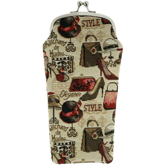 CTM Boutique Print Tapestry Glasses Case (Women)