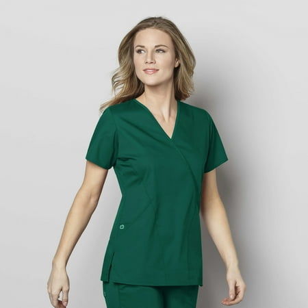 

WonderWink WonderWORK 102-Women s Mock Wrap Scrub Top
