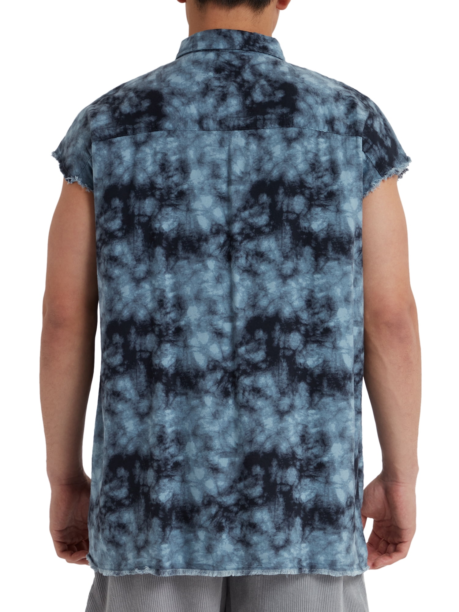 EPIC Studio Men's & Big Men's Sleeveless Cotton Rayon Resort Shirt, Sizes S-5XL, Mens Shirts