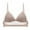 Khaki, variant on Women's Sexy Spaghetti Strap Low Back Bralettes Deep v Wire-Free Bra Backless Bras Padded Seamless Sleeping Bra