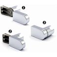 thumbnail image 2 of Universal Adjustable Fixed Shower Head Holder, 360 Degree Wall Bracket, Chrome ABS Bathroom Wall Connector, 2 of 4