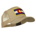 thumbnail image 5 of Colorado Western State Embroidered Patched Mesh Back Cap - Khaki OSFM, 5 of 5