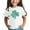 C-White255, variant on JIAYUE St Patricks Day Shirts Tops For Kids Cartoon Print Short Sleeve Crew Neck Pull-On Lightweight T Shirt For Child Seasonal Soft Layering