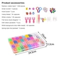 thumbnail image 2 of Kit para hacer pulseras con bandas de colores, kit para hacer pulseras con telar para niños, regalo de cumpleaños de Navidad para niños, 2 of 6