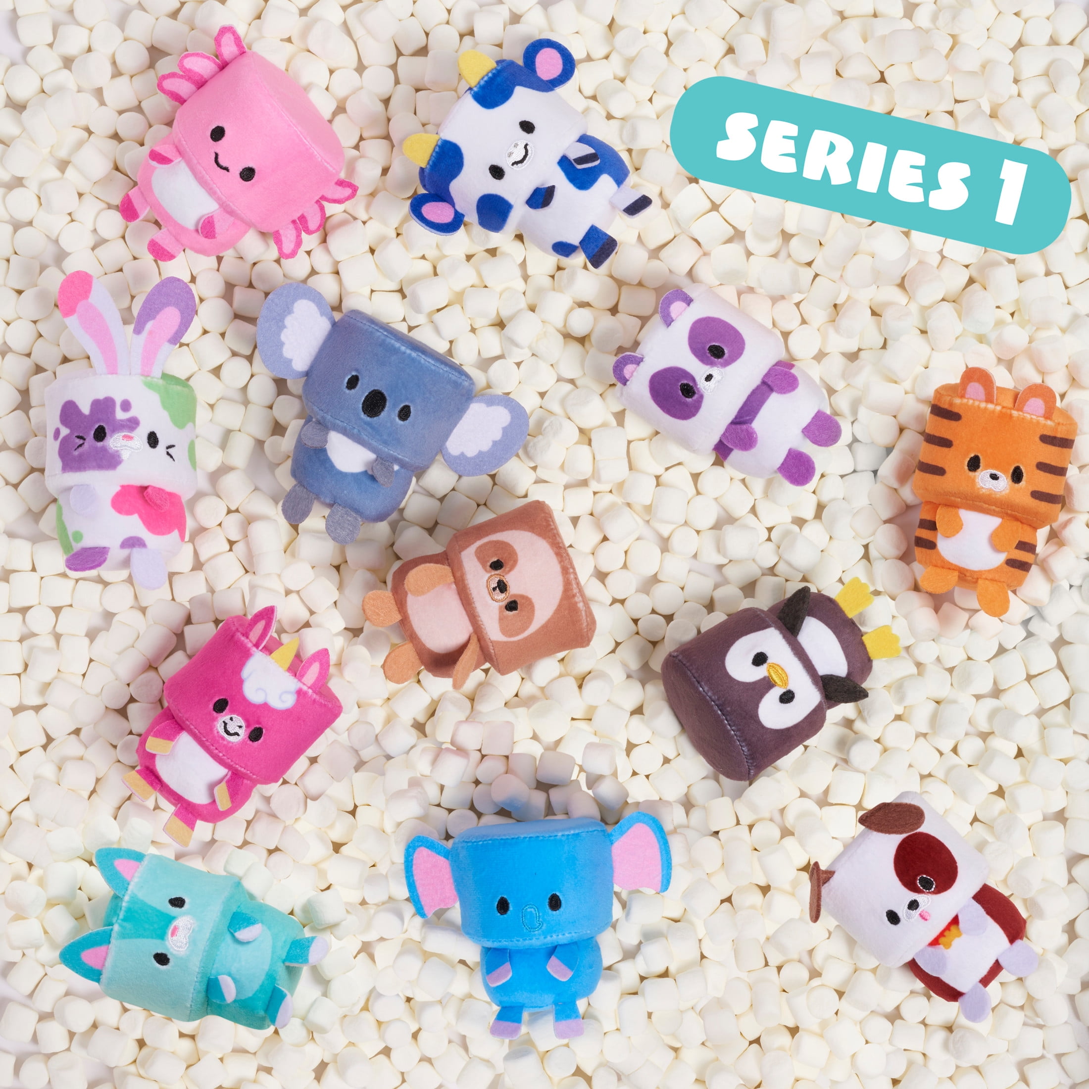 MalloMallo Mini Collectible Plush Blind Box, 3-Inch Mystery Stuffed Animal, Ages 3+