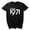 Black#12, variant on Women's Plus Size Short Sleeve Vintage 1971 Original Parts Cute T-Shirt