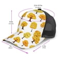 thumbnail image 2 of Lsque Qutumn Tree Printed Trucker Hat - Baseball Cap for Men Women - Breathable Mesh Side, Adjustable Fit - for Casual Wear, 2 of 7