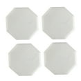 thumbnail image 4 of Maison Concepts 4PC Octagon White Marble Coaster (White) 4" X 4" X 0.4", 4 of 4