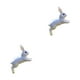 thumbnail image 2 of Ounissouiy Cosas en miniatura a prueba de agua diferentes pantallas varios estilos llamativas ranas pequeñas portátiles amplia aplicación Gris 2piezas, 2 of 6