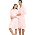 thumbnail image 2 of XINXIAOO Women's Solid Autumn Couple Mid Length Water Absorbent Bathrobe Sexy Quick Drying Kimono Pajama Bathrobe Robes for Women Turkish Towel Robe plus Size Fancy Robes for Women Womens Robe Long, 2 of 7
