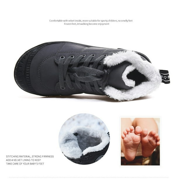 Cethrio Big Boys Girls Sneakers, Warm Breathable Athletic Non Slip