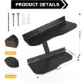 thumbnail image 3 of Parent2 PC Floating Shoe Display Shelf, Metal Levitating Sneaker Organizer,Wall Mount Shor Rack, Sturdy Floating Shoe Holder for Sneaker Collector Advertising Exhibition Shoe Store Black, 3 of 6