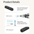 thumbnail image 4 of XLIFE Smart Illuminated Ear Cleaning Tool with 8MP HD Camera, 130mAh Battery, 1080P Resolution, Black/White Options, Model X1+, 4 of 7