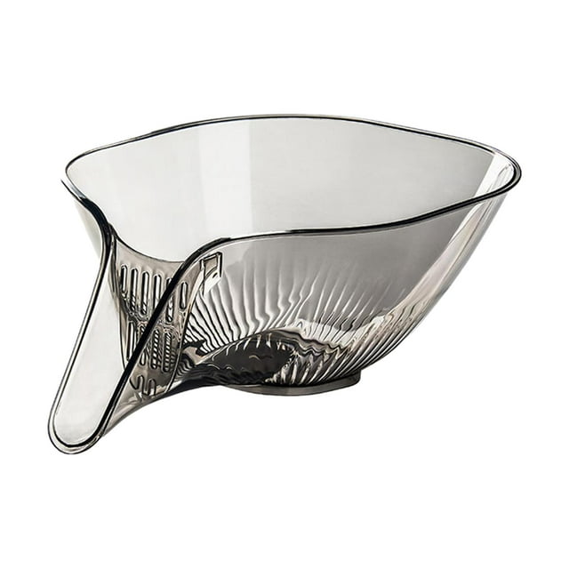 Cesta de drenaje para fregaderos, multifuncional, con filtro extraíble, colador de cocina Gris
