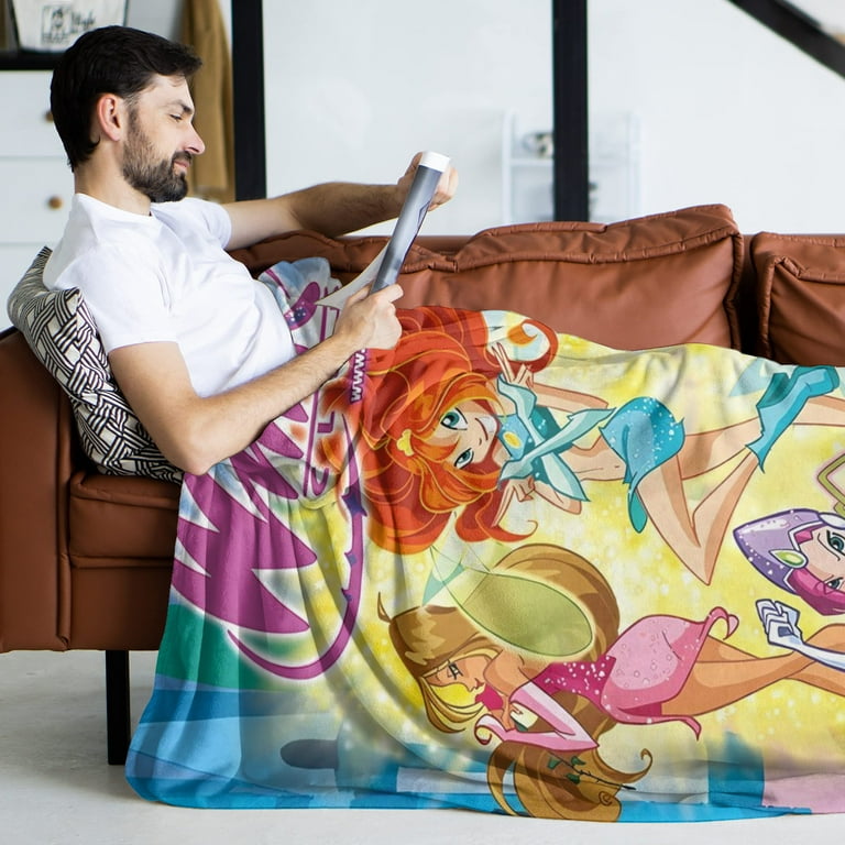 Winx Club Throw Blanket Weighted Blanket Super Soft Warm Flannel Warm Micro Plush Blanket Blankets Queen Size Cooling Summer Blanket for Bed 40IN 30IN Walmart