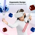 thumbnail image 3 of Baoyemes Handle Attachments Compatible with Meta Quest 2, Controller Accessories for Quest 2, VR Game Gorilla Tag Long Arms Sticks, Beat Saber Handle Extensions Grips for Meta Quest 2 (White), 3 of 11