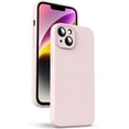 thumbnail image 1 of Liquid Silicone Case for iPhone 14, [True Liquid Silicone] [Anti Fingerprint] 4 Layer Phone Case Protective Cover, Full Coverage Around Camera & Built-in Microfiber, 6.1", Pink, 1 of 15
