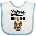 thumbnail image 3 of Inktastic Future Builder Construction Bear Boys Baby Bib, 3 of 4