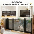 thumbnail image 4 of PawHut Retractable Dog Gate, Extends to 122" Wide, Mesh Pet Gate, 4 of 10