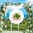 thumbnail image 3 of Youkk Fake Flower Plastic Plants Wall Pendent Outdoor Decorations Multipurpose Compact Size Weeding Decal Practical Artificial Flowers Green Pink, 3 of 6