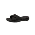 thumbnail image 3 of Stylish Slipper Sandals for Women PU Upper TPU Outsole Solid Color Open Toe Slip On for Summer Daily Use Black 8, 3 of 9