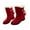 Red Suede Ankle Boots, variant on hopeusnice Women's Winter Boots Fuzzy Fleece Lined Suede Ankle Boots Warm Comfortable Shoes Tassel Decor Flat Heel Snow Boots Red 38