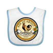 Inktastic Chicken Farmer Ask About My Chickens Boys or Girls Baby Bib