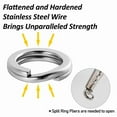 thumbnail image 6 of Dr.Fish 100 Pack Fishing Stainless Steel Split Ring High Strength, 6 of 7