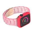 thumbnail image 2 of Bracelet de Montre en Résine Mode + Étui de Montre pour Apple Watch SE/6/5/4/3/2/1 (Rose+rouge), 2 of 4